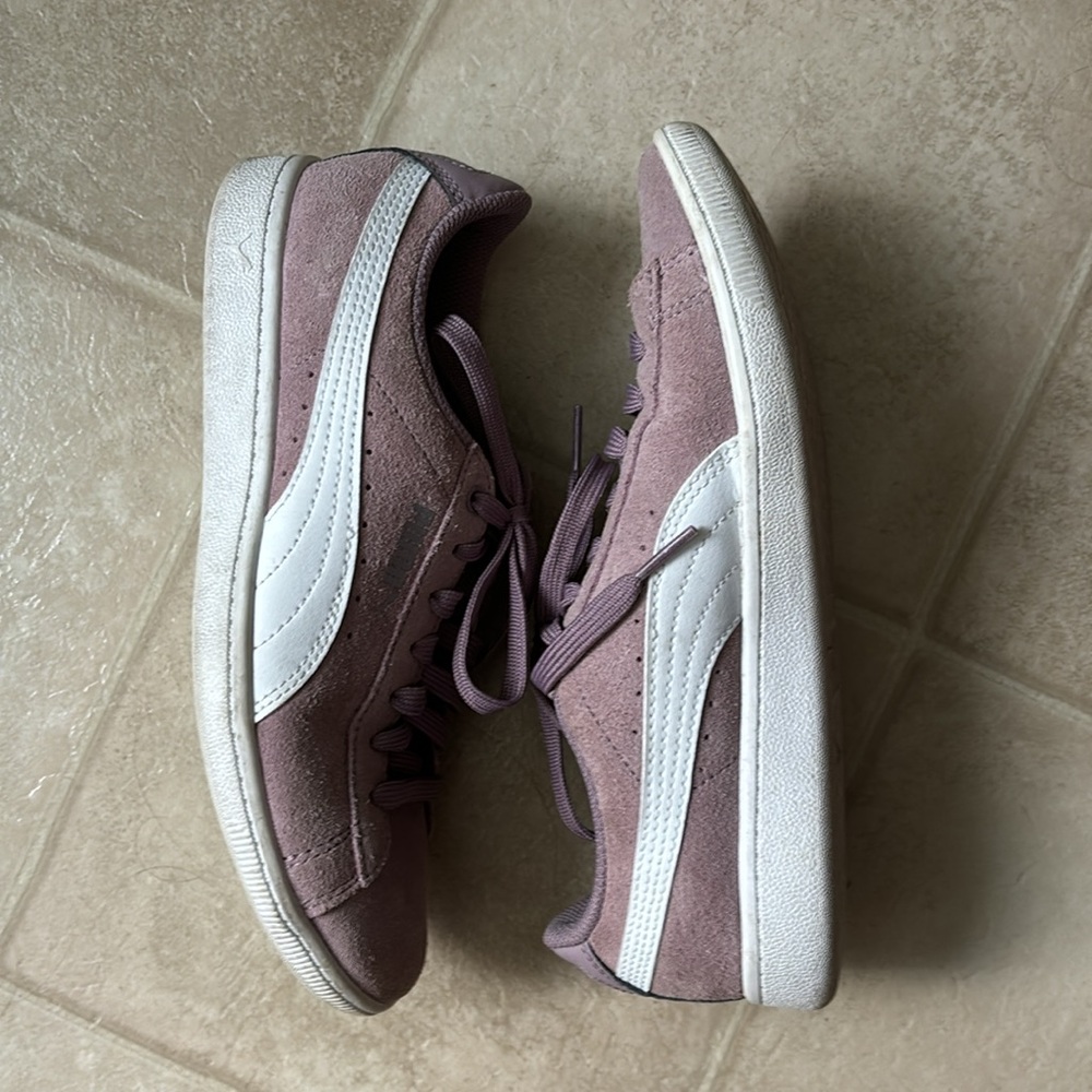 Lavender Puma sneakers
